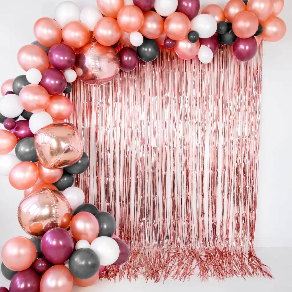 Lot de 100 Ballons Or Rose métallique