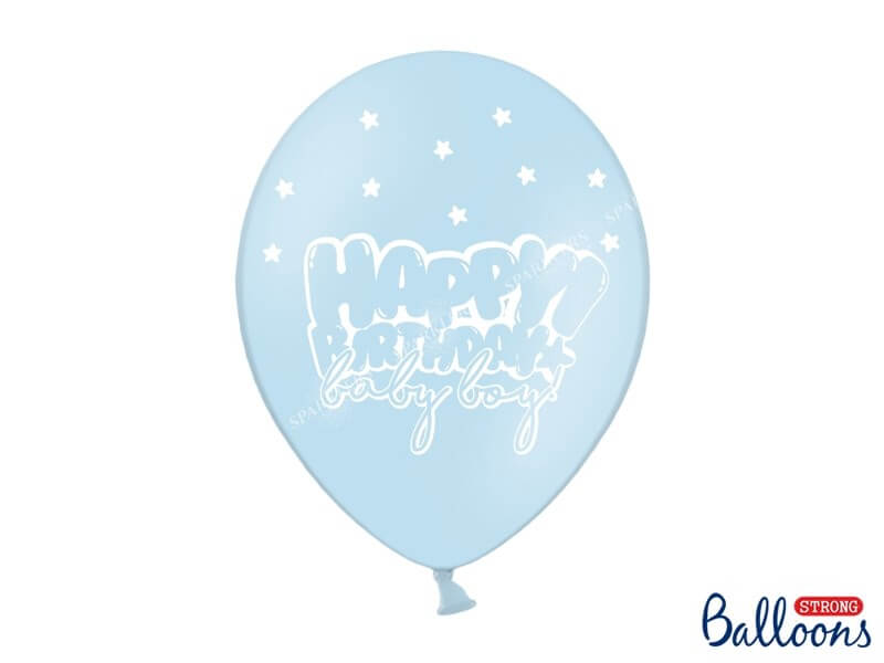 Ballons Happy Birthday Bleu Marine et Or