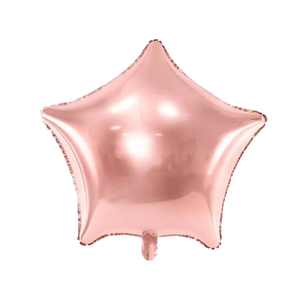 Ballon Étoile métallique Or Rose 48cm