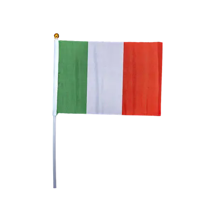 Lot de 12 Drapeaux Italie 15x22cm