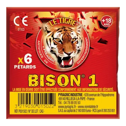 LE TIGRE® N°2 - SACHET DE 26 PÉTARDS - P154424