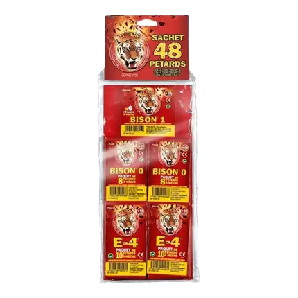LE TIGRE® N°3 (Sachet de 48 pétards)