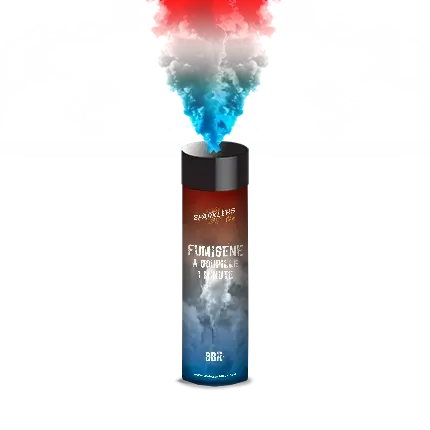 Fumigène à main goupille bleu blanc rouge 1 minute