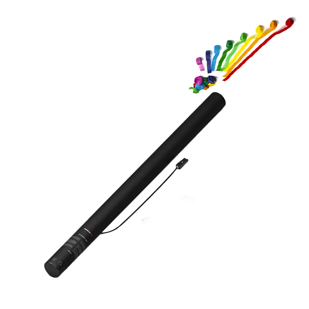 Canon à confettis électrique Streamer Multicolor 80 cm
