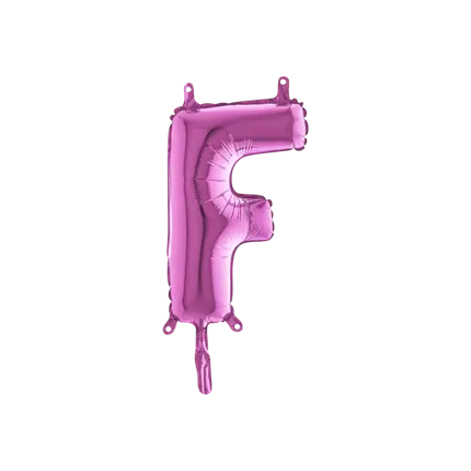 Ballon Lettre F Rose - 35cm