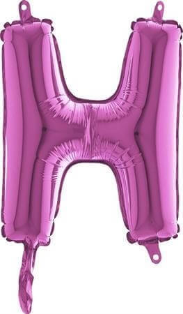 Ballon Lettre H Rose - 35cm