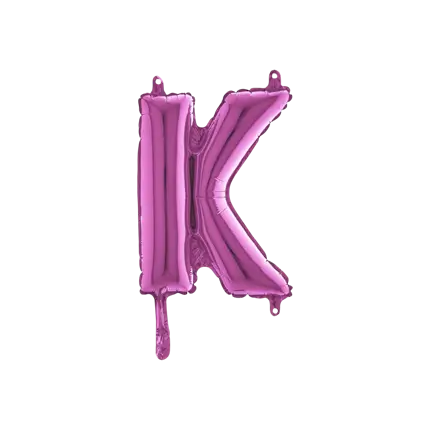 Ballon Lettre K Rose - 35cm