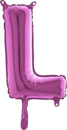 Ballon Lettre L Rose - 35cm