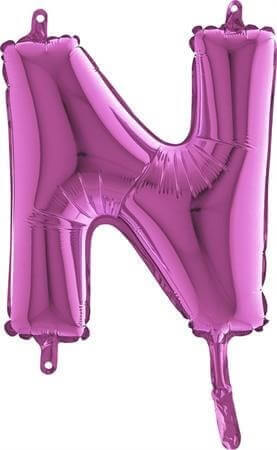 Ballon Lettre N Rose - 35cm