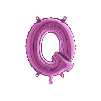 Ballon Lettre Q Rose - 35cm