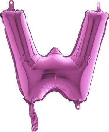 Ballon Lettre W Rose - 35cm 