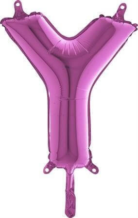 Ballon Lettre Y Rose - 35cm 