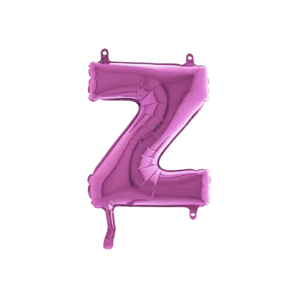 Ballon Lettre Z Rose - 35cm 