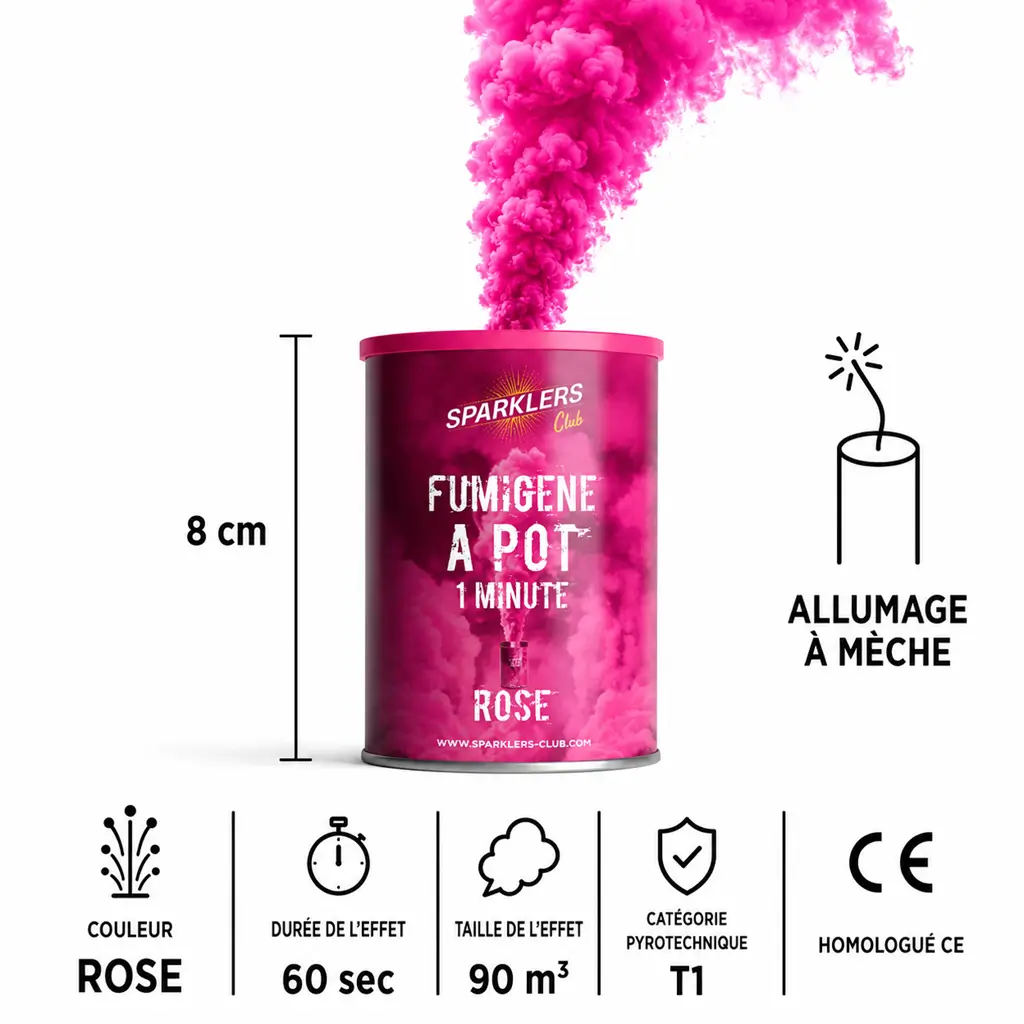 fumigène-rose