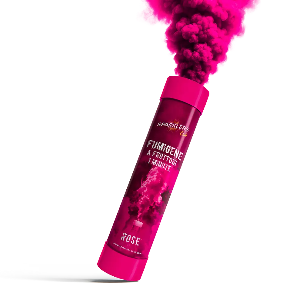 Fumigène à main 1 minute Rose