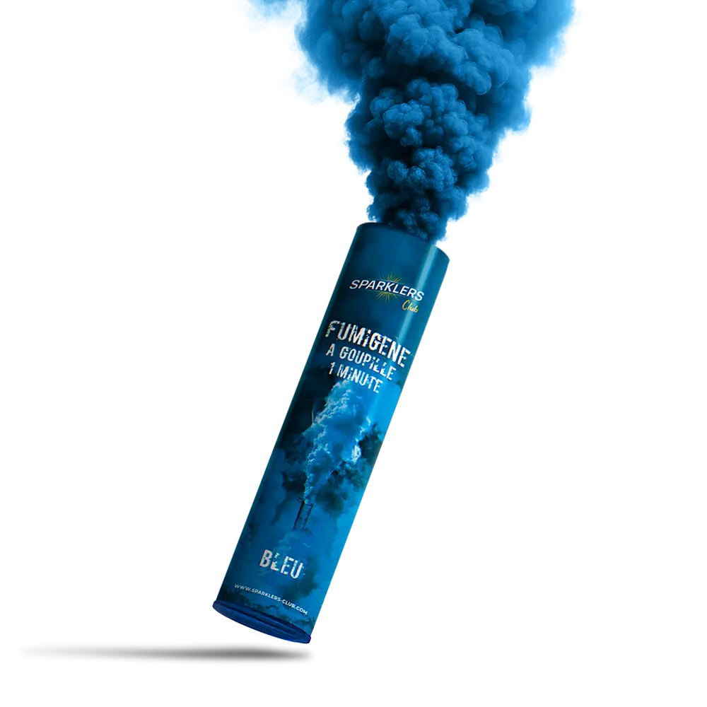 Fumigène à main Goupille 1 minute Bleu