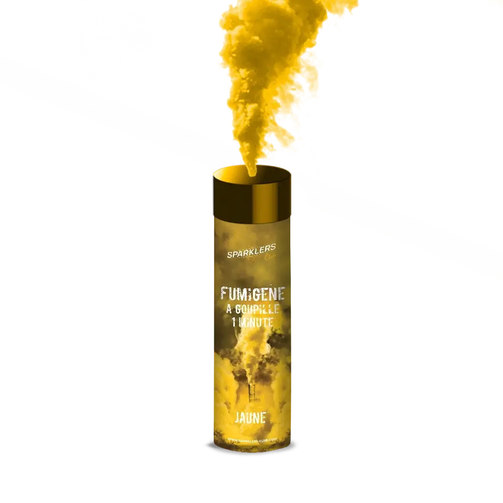 Fumigène à main Goupille 1 minute Jaune