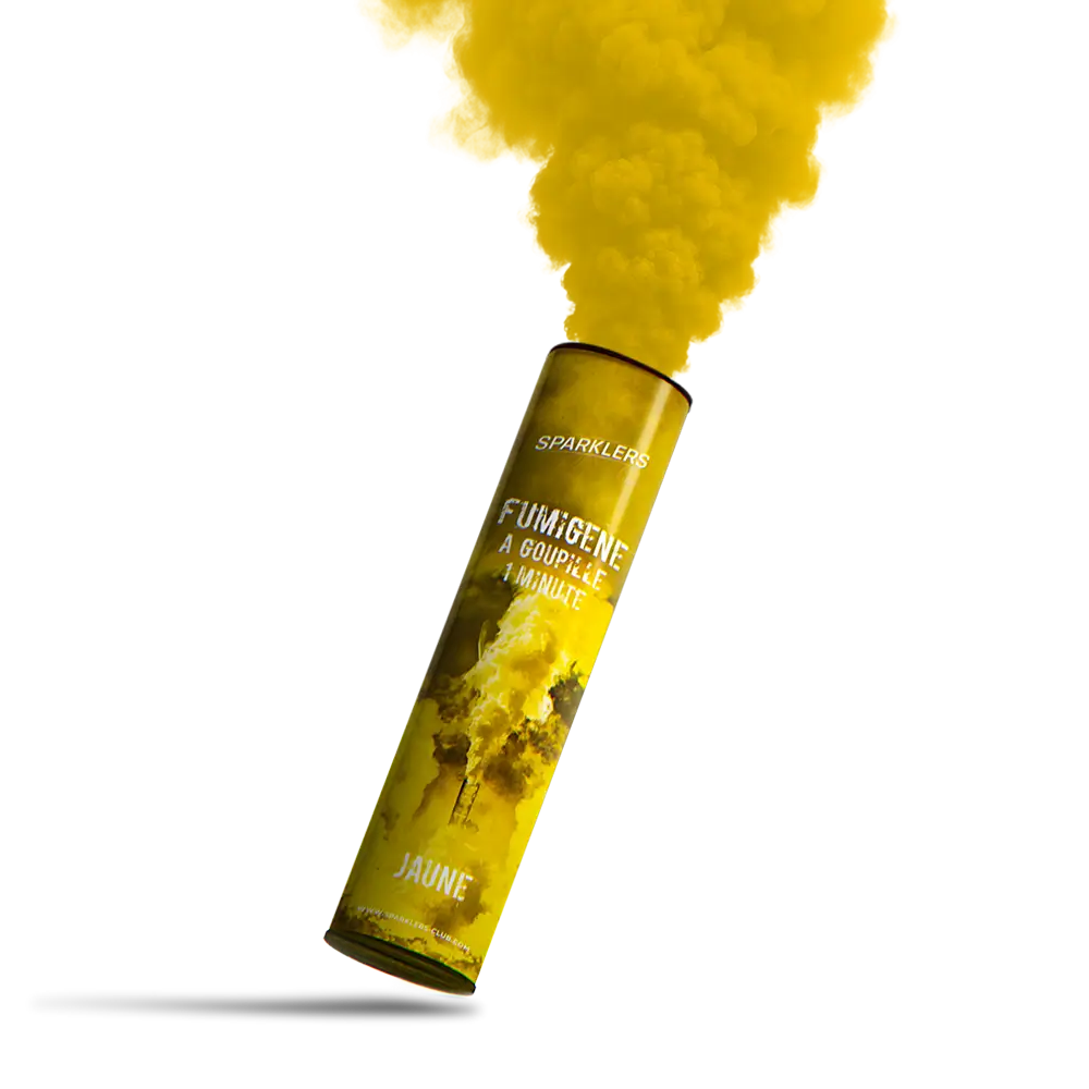 Fumigène à main Goupille 1 minute Jaune