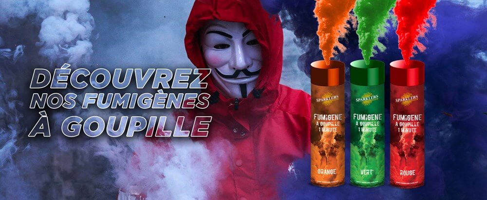 Fumigène à main Goupille 1 minute Jaune