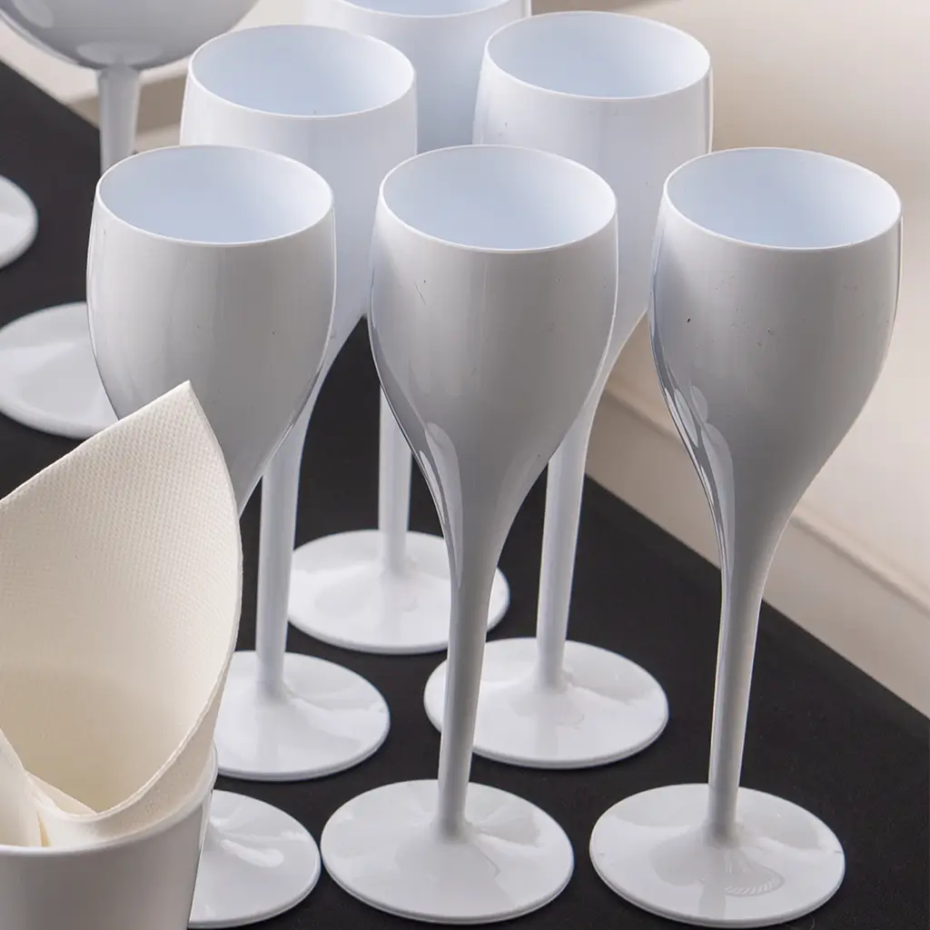 Flûte à Champagne Blanche 12cl 
