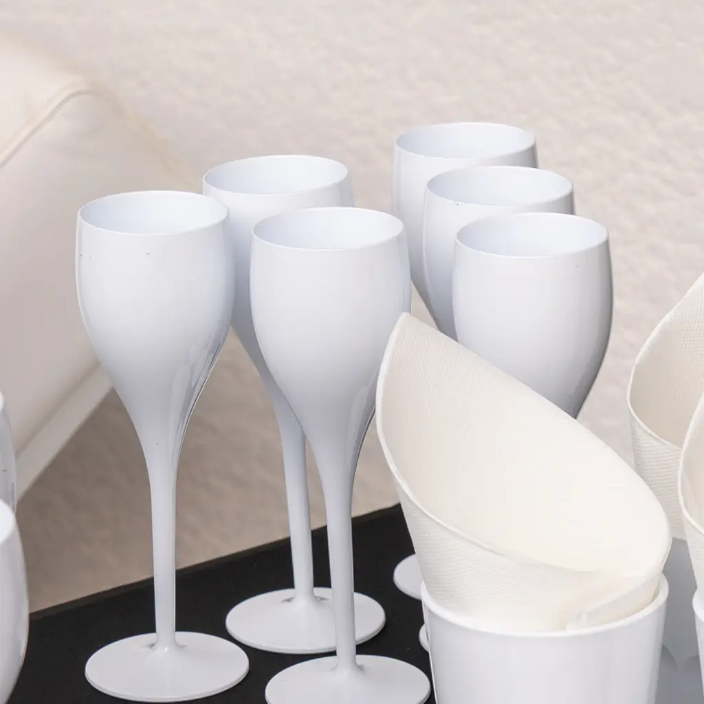 Flûte à Champagne Blanche 12cl 