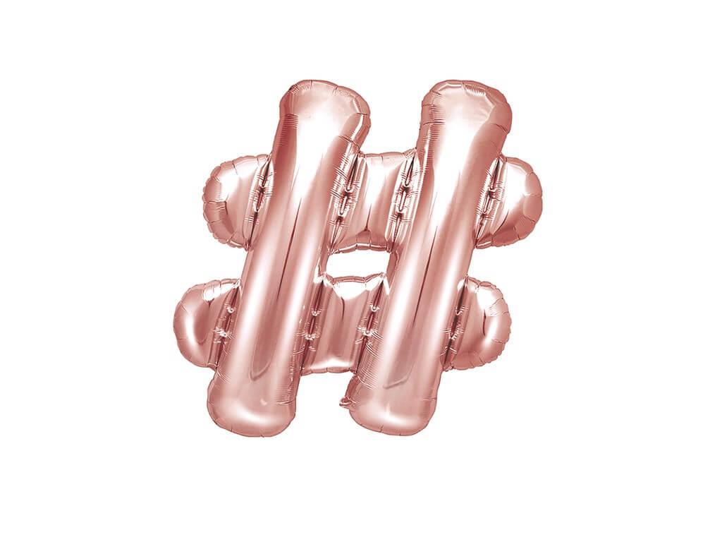 Ballons En Aluminium En Forme De Lettre De 40,6 Cm - Or Rose - Lettre S