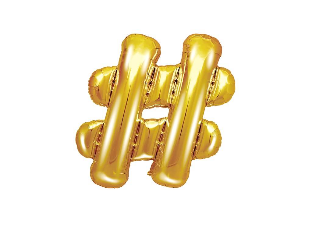 Ballon # Or 35cm