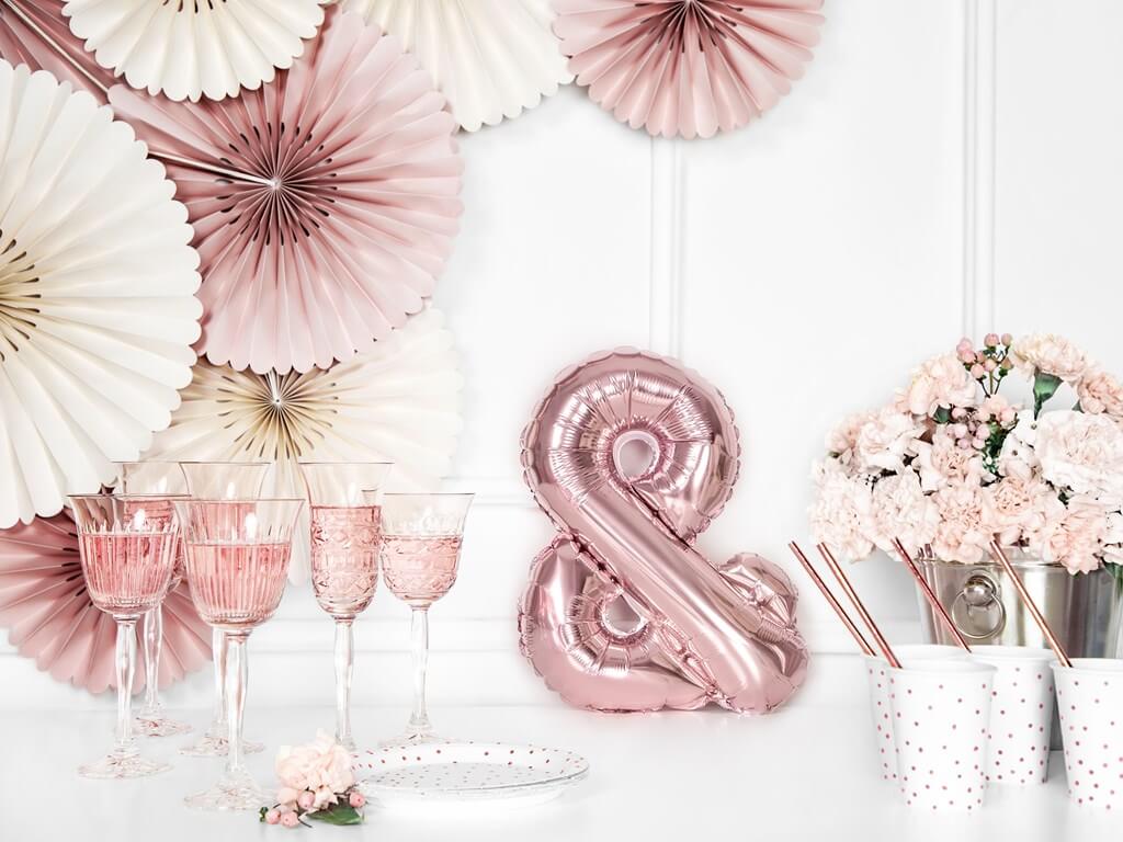 Ballon & Or Rose 35cm