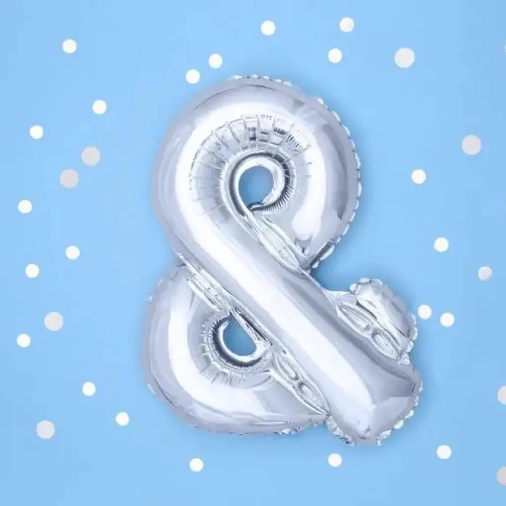 Ballon &amp; Argent 35cm