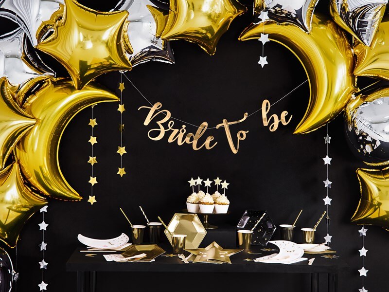 Ballon en forme de Lune en Or 61cm