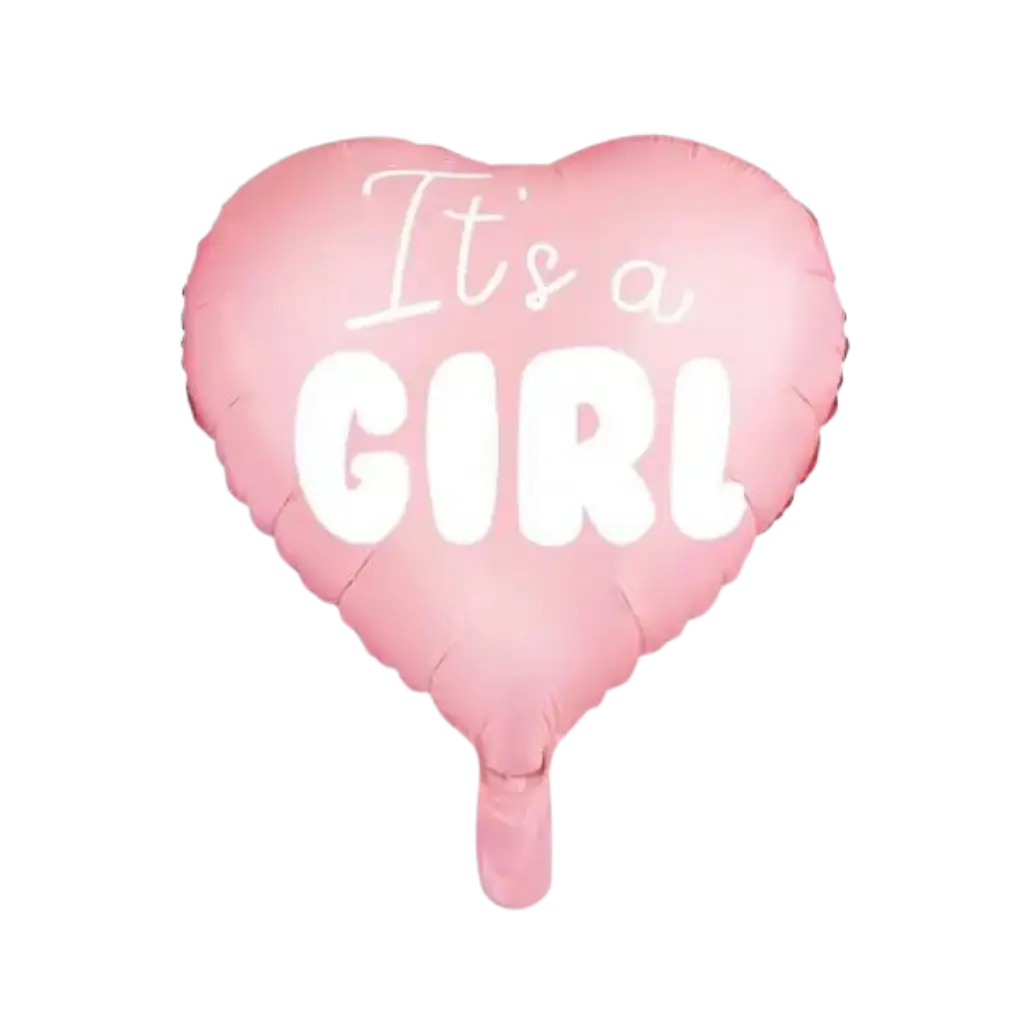 Ballon Coeur Rose It&#39;s a Girl 45cm