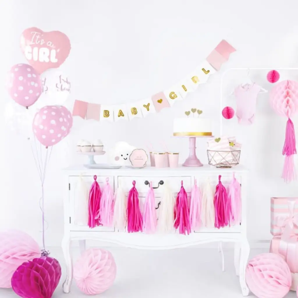 Ballon Coeur Rose It&#39;s a Girl 45cm