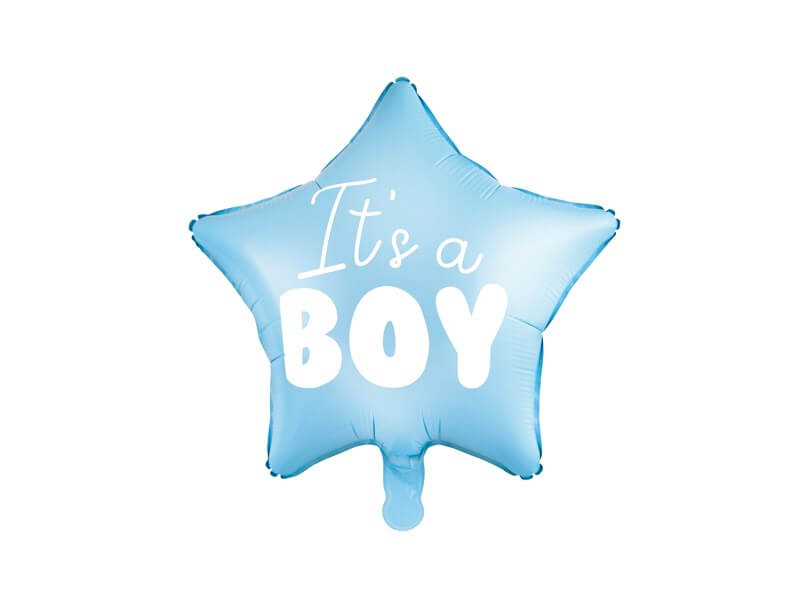 Ballon Etoile Bleu "It's a Boy" 45cm