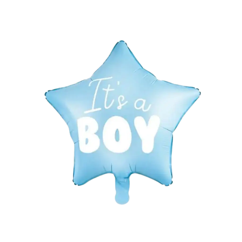 Ballon Etoile Bleu "It's a Boy" 45cm