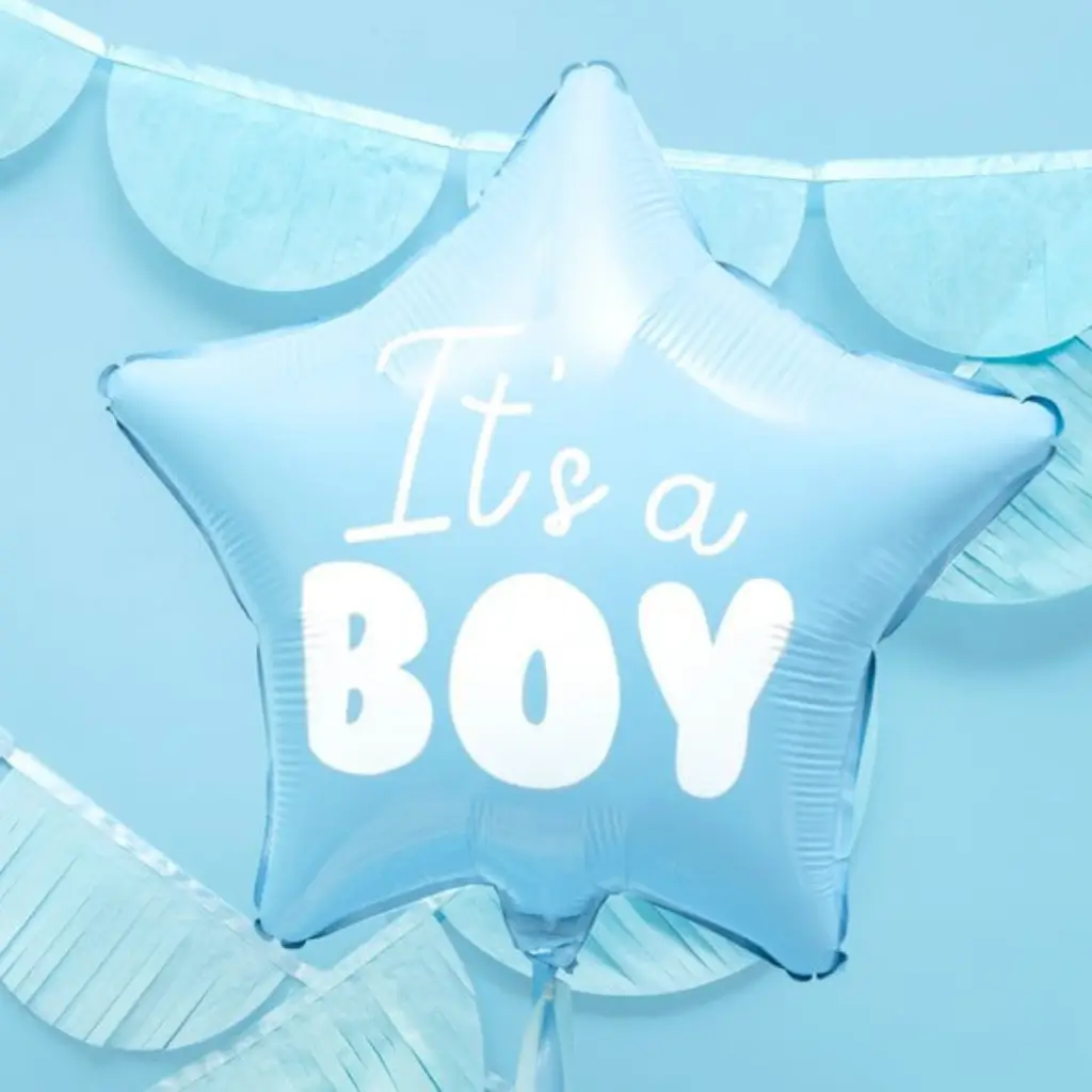 Ballon Etoile Bleu "It's a Boy" 45cm