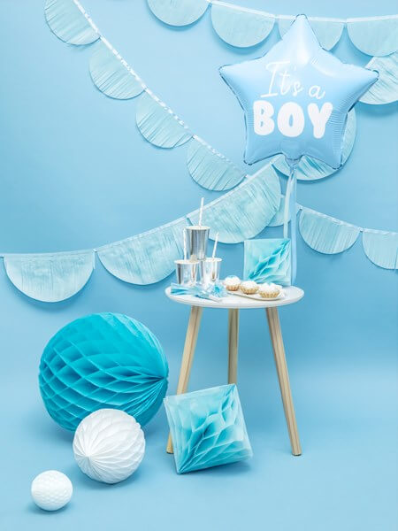 Ballon Etoile Bleu "It's a Boy" 45cm
