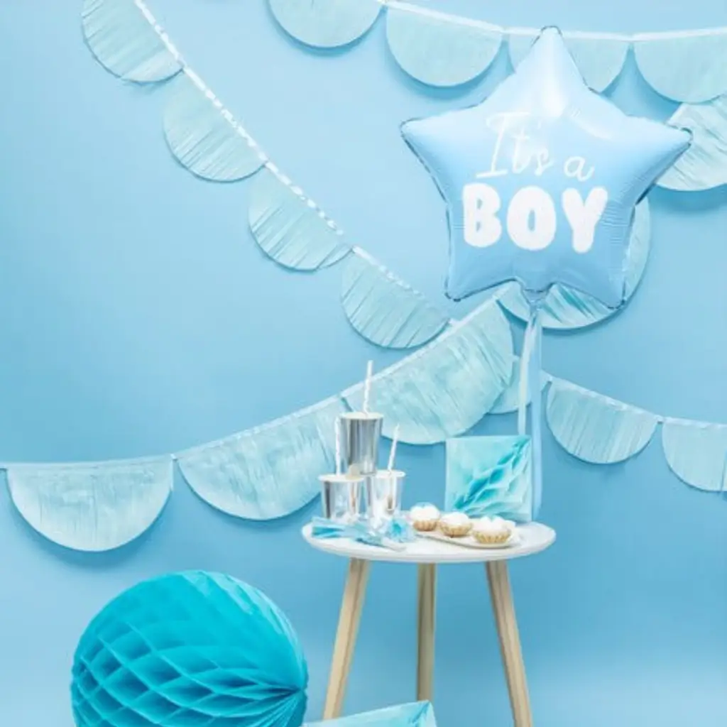 Ballon Etoile Bleu "It's a Boy" 45cm