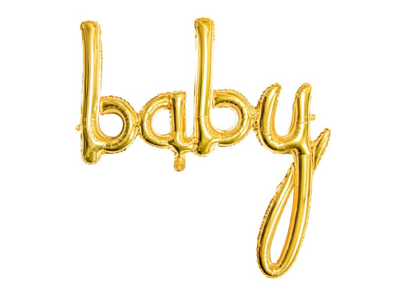 Ballon Métallique Baby Or 73x75cm