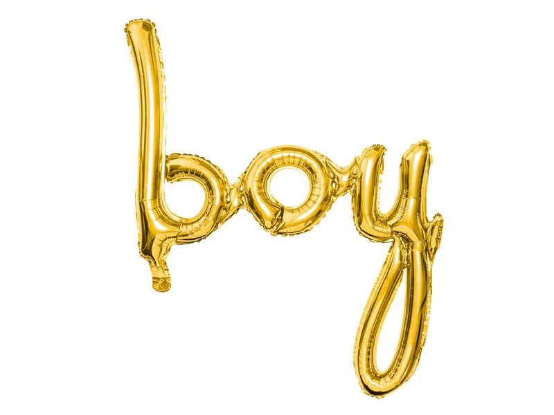 Ballon Métallique Boy Or 73x75cm