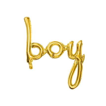 Ballon Métallique Boy Or 73x75cm