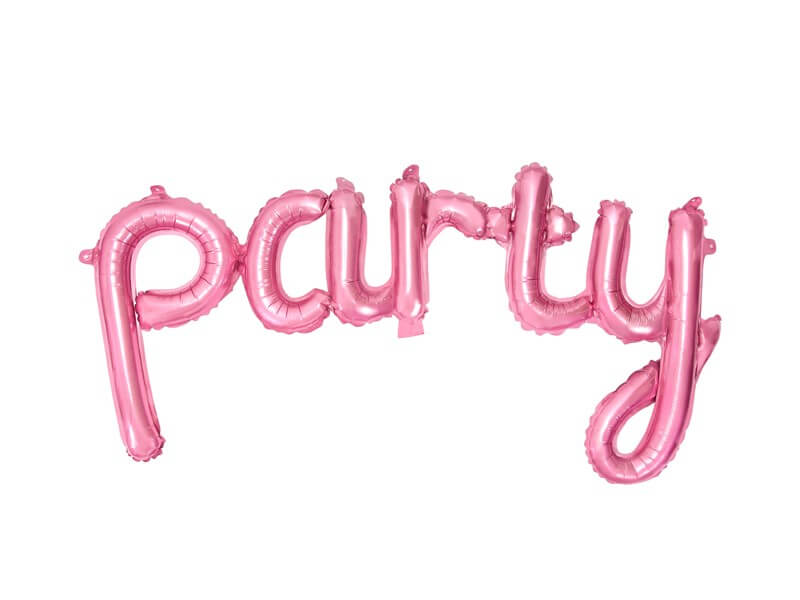 Ballon Métallique Party Rose 80x40cm