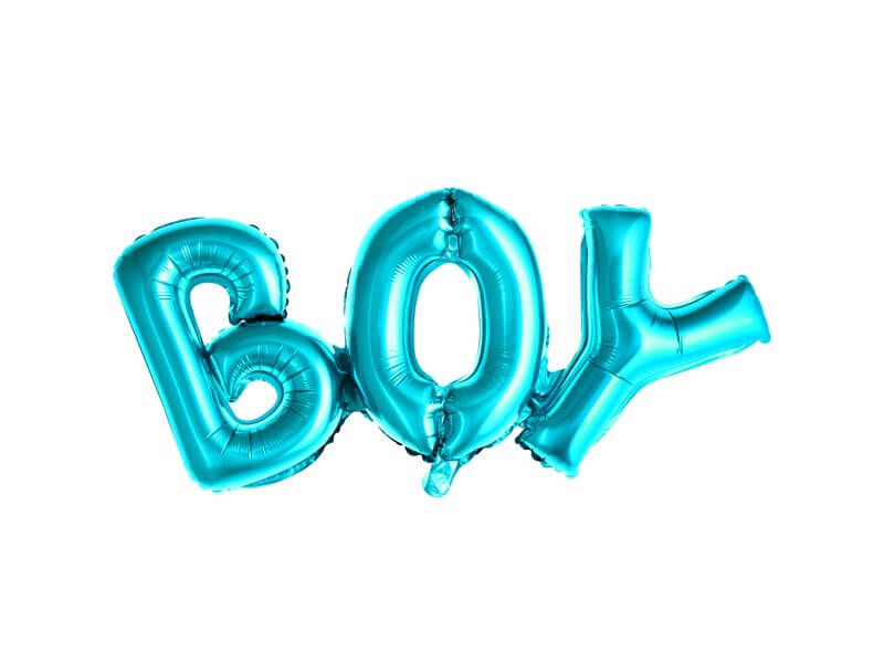 Ballon Métallique Boy Bleu 67x29cm
