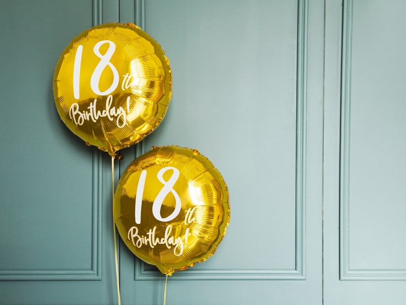 Ballon 18th Birthday Or ø45cm