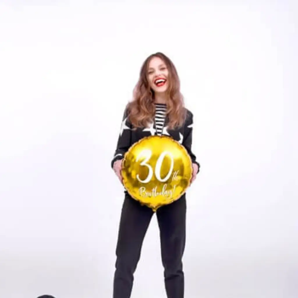 Ballon 30th Birthday Or ø45cm