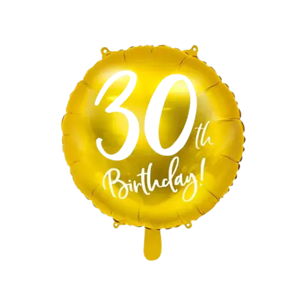 Ballon 30th Birthday Or ø45cm