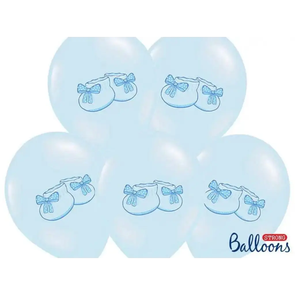 Lot de 6 Ballons Baby Sneaker Bleus