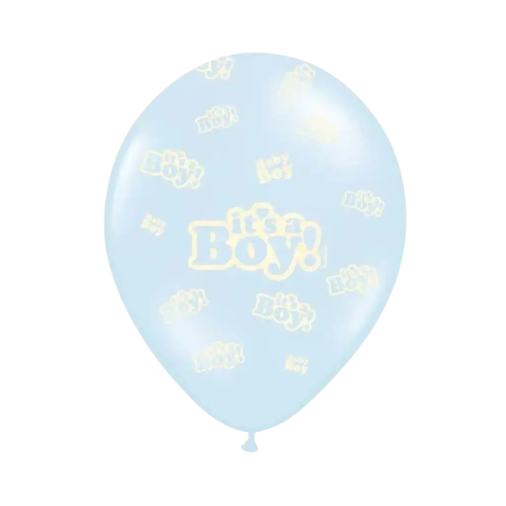Lot de 6 ballons "It's a Boy" Mix