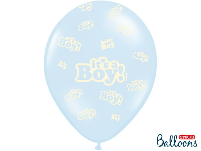 Lot de 6 ballons "It's a Boy" Mix
