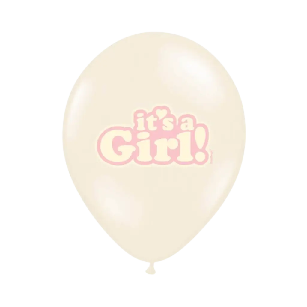 Lot de 6 ballons "It's a Girl" Mix