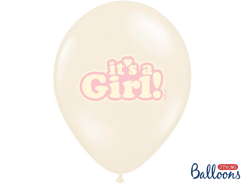 Lot de 6 ballons "It's a Girl" Mix